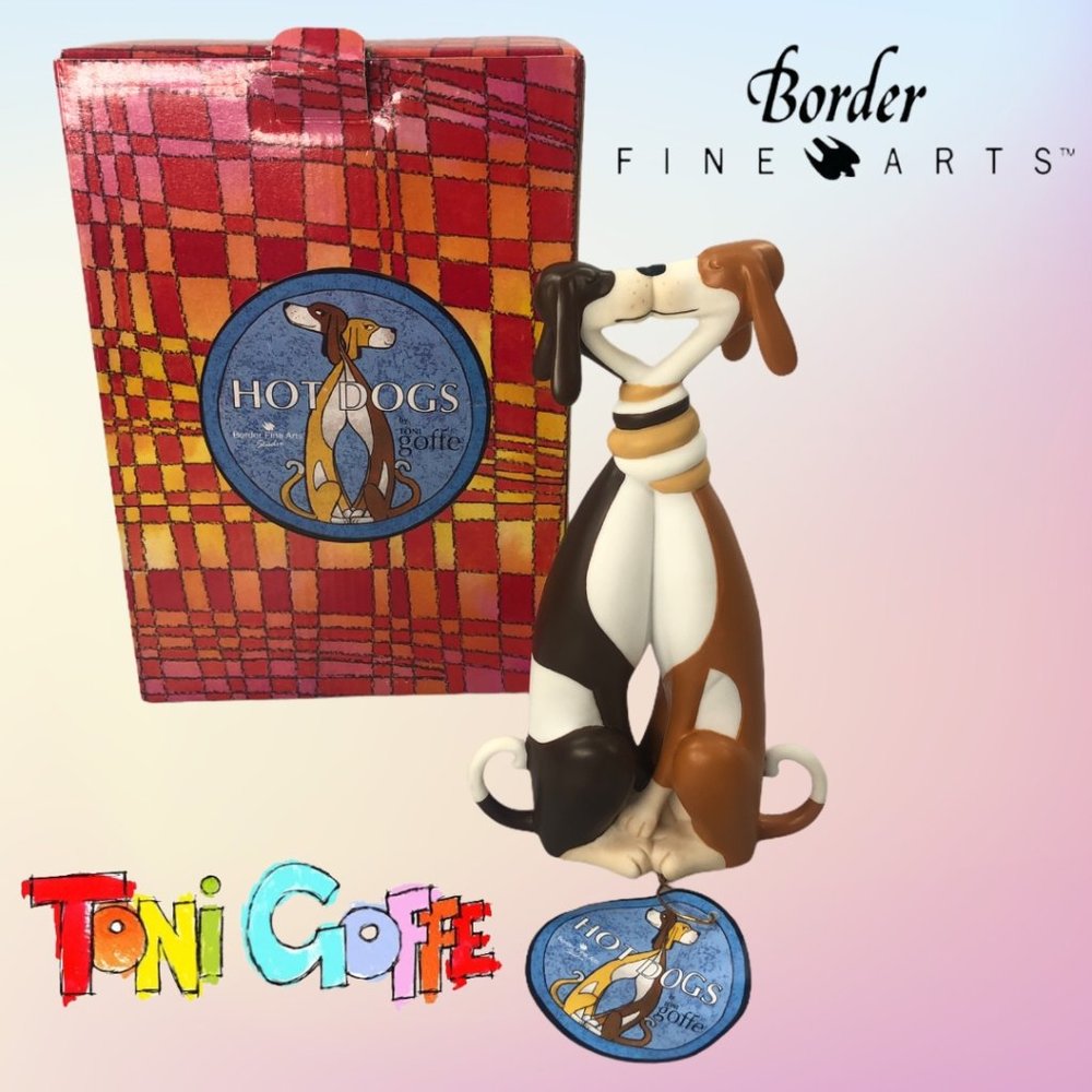 2003 IOB Border Fine Arts Hot Dogs 'Kiss & Make Up' Homer & Marge Figurine